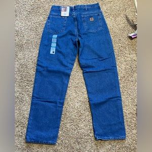 New. Mens 36 x 34 Carhartt Fleece Lined Jeans Relaxed Fit